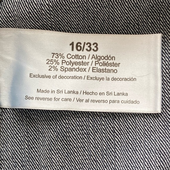 EDDIE BAUER Women’s Straight Leg Dark Wash Denim Jeans Size 33/16 NWT - Picture 6 of 6